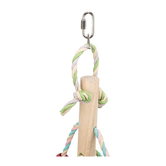 Trixie Speelgoed Met Papieren Bandjes Hout Meerkleurig 31 CM 3 ST