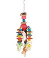 Trixie Speelgoed Aan Ketting Touw & Kralen Hout / Kurk 35 CM 3 ST