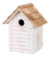 Trixie Nestkastje Huisje Hout Wit 18X15X24 CM GAT 3 CM