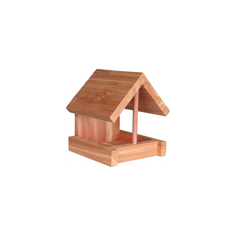 Trixie - Voederhuis Cederhout Natura, 16x13x15cm. 2 Stuks