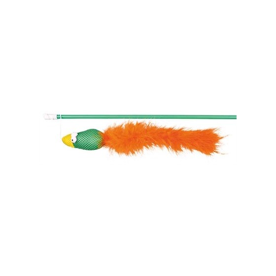 Trixie Speelhengel Vogel Kunststof / Stof / Pluche Met Catnip Assorti 50 CM 4 ST