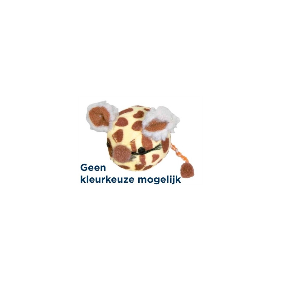 Trixie Muisbal Korthaarpluche Kattenmunt Assorti 4,5 CM 36 ST