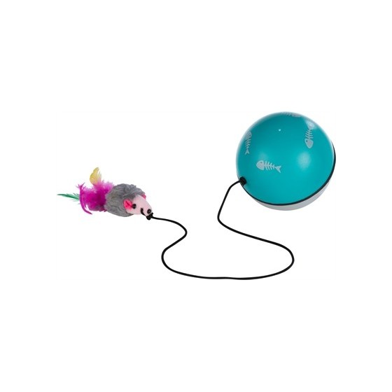 Trixie Bal Turbinio Met Motor En Muis Assorti 9X9X9 CM