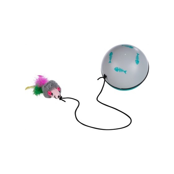 Trixie Bal Turbinio Met Motor En Muis Assorti 9X9X9 CM