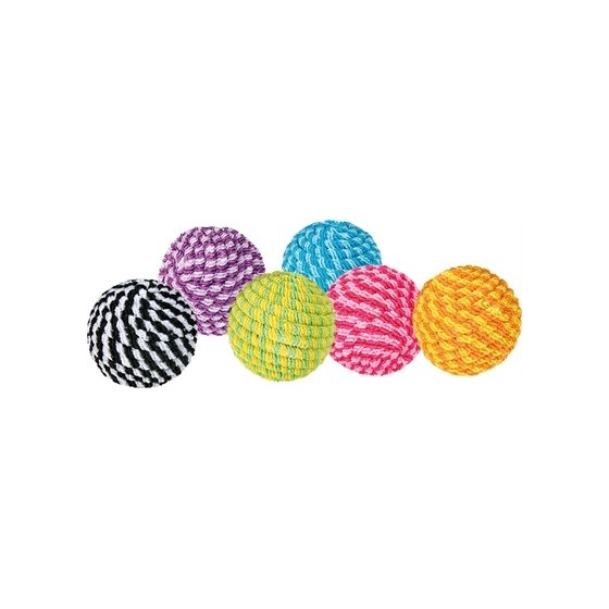 Trixie Bal Kunststof / Nylon Assorti 4,5X4,5X4,5 CM 54 ST