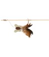 Trixie Speelhengel Vlinder Veer / Hout / Jute Met Catnip 45 CM 4 ST