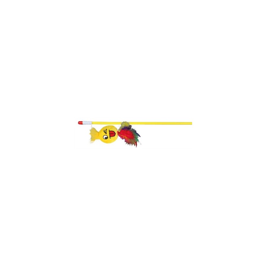 Trixie Speelhengel Smiley Kunststof / Pluche Met Catnip 50 CM 4 ST