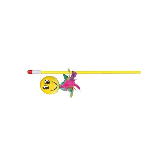 Trixie Speelhengel Smiley Kunststof / Pluche Met Catnip 50 CM 4 ST