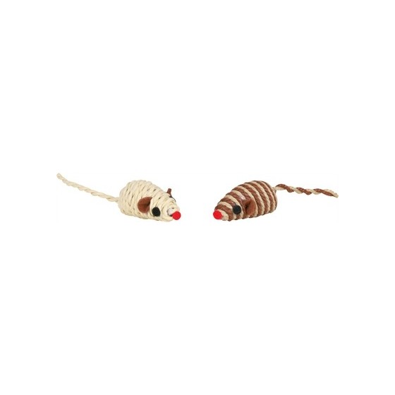 Trixie Muis Katoen / Bast Assorti 5 CM 132 ST