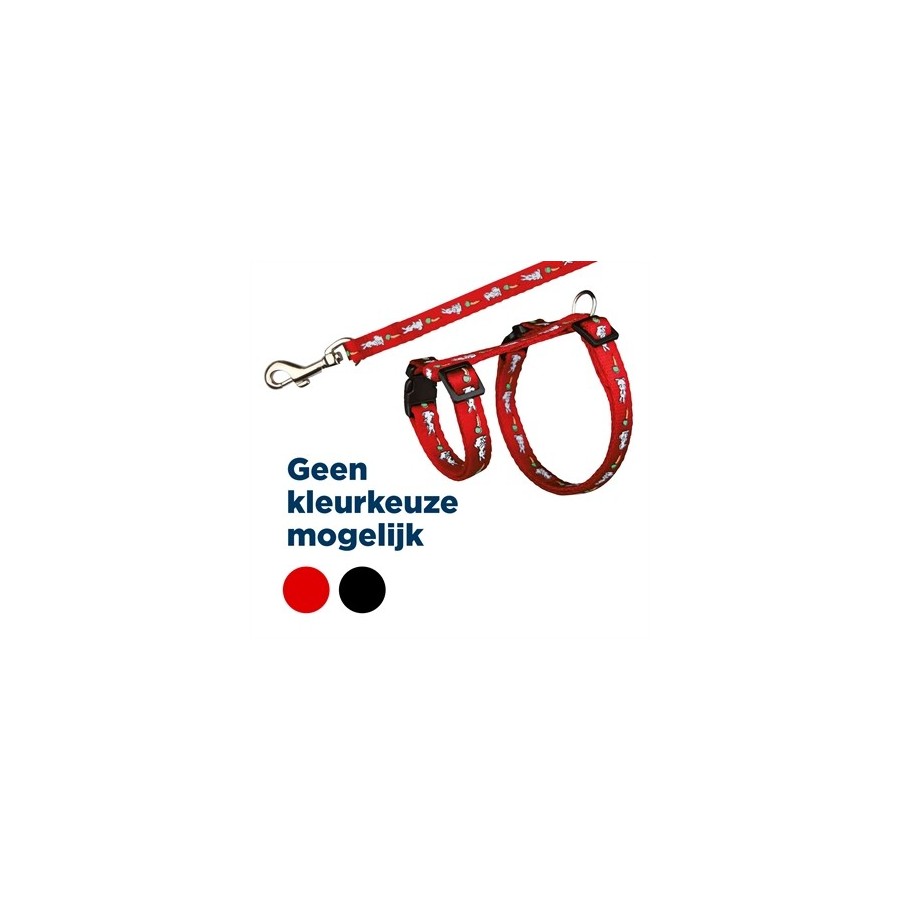 Trixie Tuig Met Riem Konijnen Haas-Wortel-Motief Assorti 25-44X1 CM 125 CM 4 ST