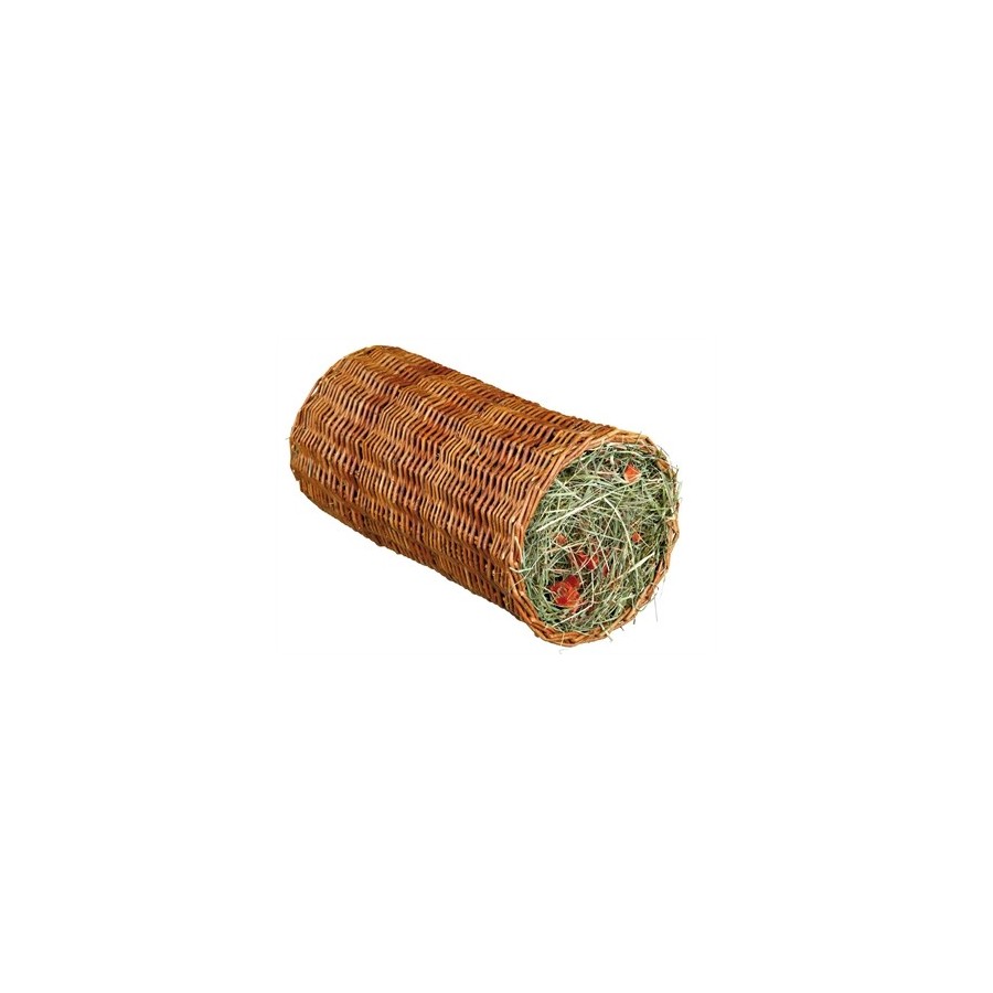 Trixie Tunnel Wilg Met Hooi / Wortel 38X20X20 CM 220 GR