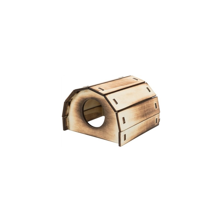 Trixie Huis Mikkel Hamster Hout Gevlamd 13X12X9 CM 2 ST