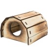 Trixie Huis Mikkel Hamster Hout Gevlamd 13X12X9 CM 2 ST