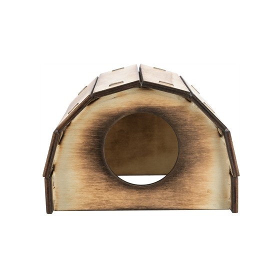 Trixie Huis Mikkel Hamster Hout Gevlamd 13X12X9 CM 2 ST