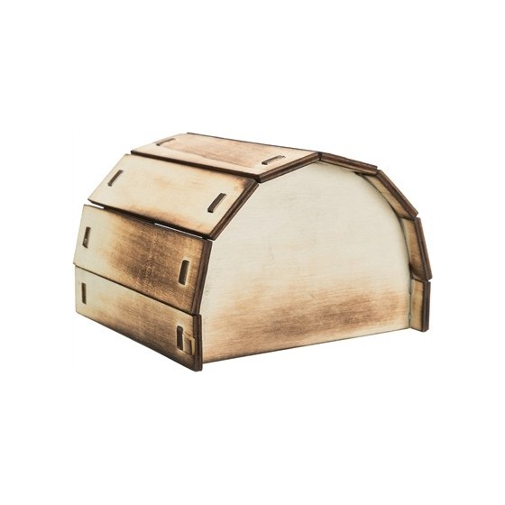 Trixie Huis Mikkel Hamster Hout Gevlamd 13X12X9 CM 2 ST