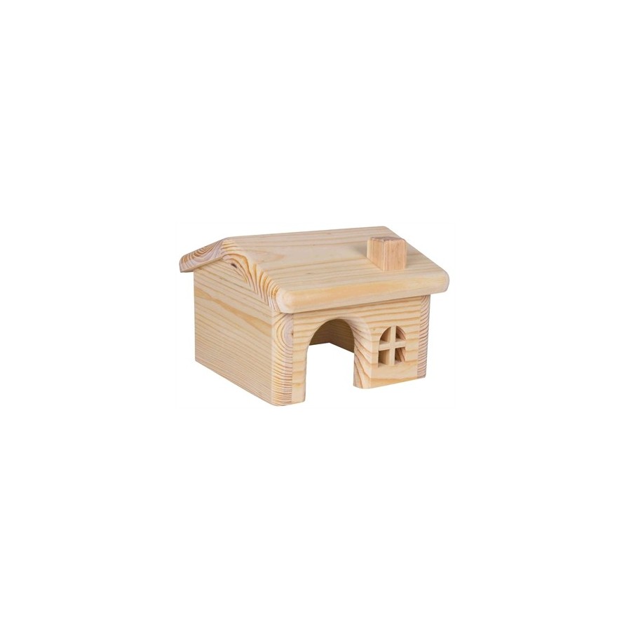 Trixie Huis Hamster Hout Spijkervrij 15X15X11 CM 2 ST