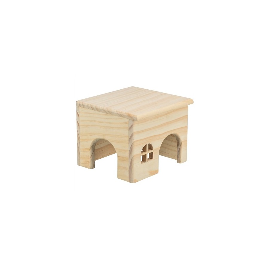 Trixie Huis Hamster Hout Spijkervrij 15X15X12 CM 2 ST