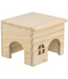 Trixie Huis Hamster Hout Spijkervrij 15X15X12 CM 2 ST