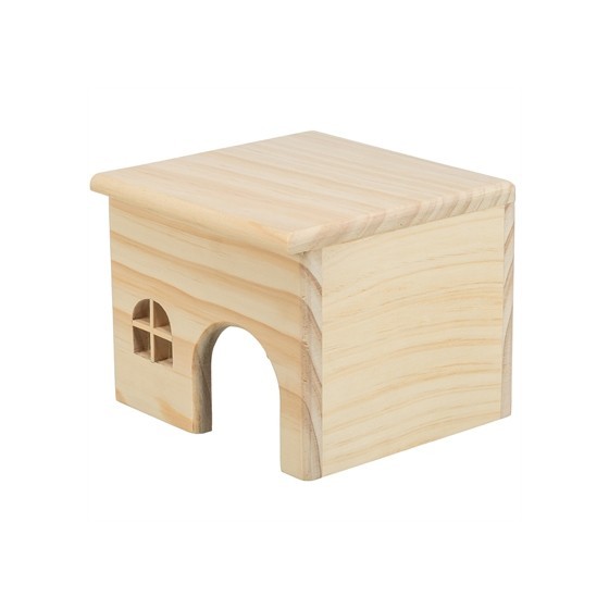Trixie Huis Hamster Hout Spijkervrij 15X15X12 CM 2 ST