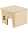 Trixie Huis Hamster Hout Spijkervrij 15X15X12 CM 2 ST