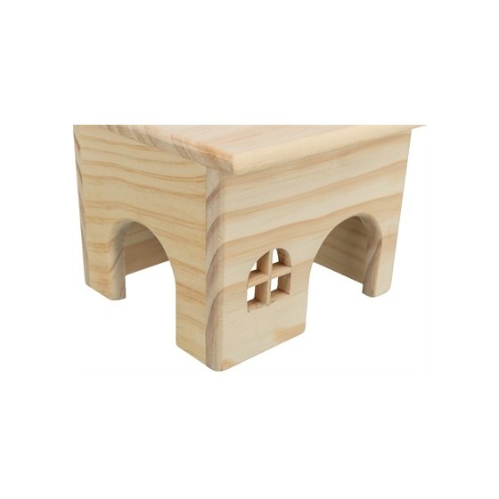 Trixie Huis Hamster Hout Spijkervrij 15X15X12 CM 2 ST