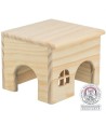 Trixie Huis Hamster Hout Spijkervrij 15X15X12 CM 2 ST