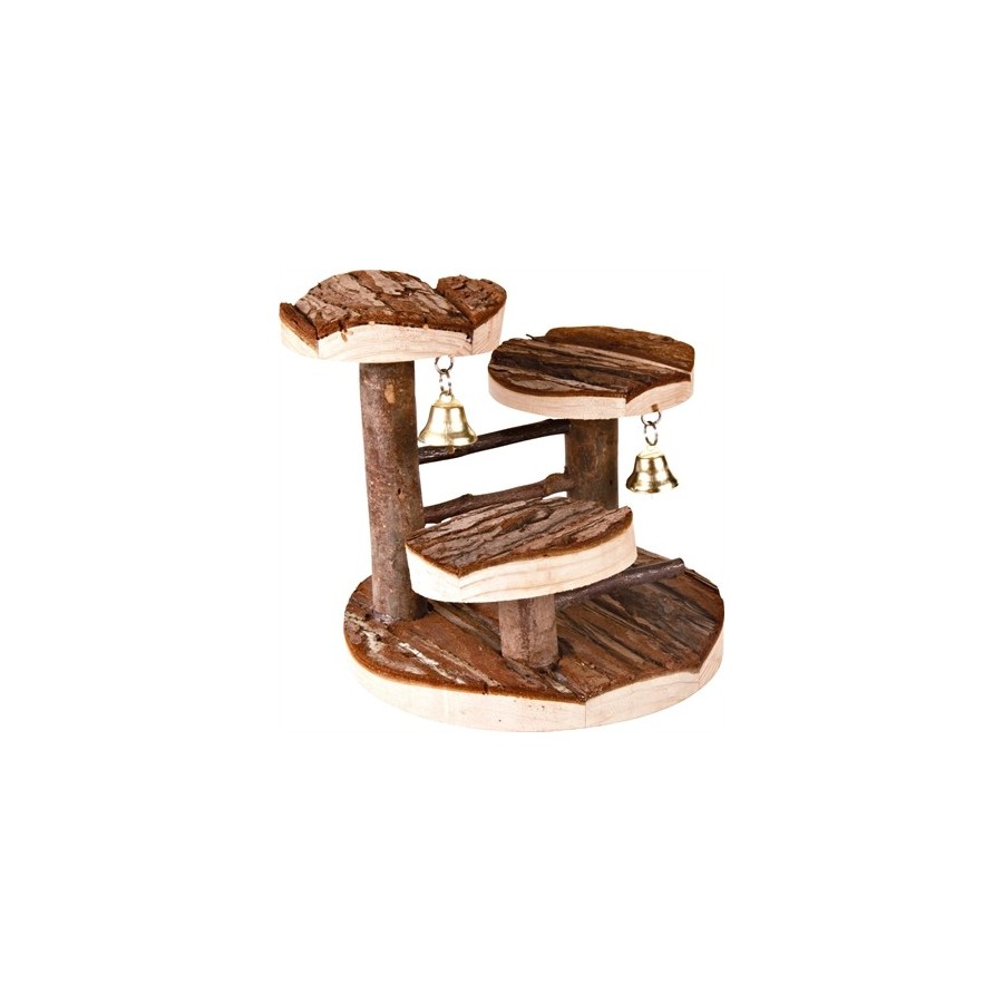 Trixie Klauterrek Met Klokje Hamster Schorshout 14X14X14 CM 2 ST