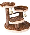 Trixie Klauterrek Met Klokje Hamster Schorshout 14X14X14 CM 2 ST