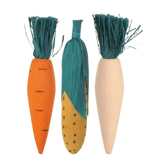 Trixie Set Knabbelhout Hout / Stro 10 CM 4X3 ST