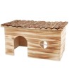 Trixie Huis Grete 2 Uitgangen Konijn Schorshout Gevlamd 45X28X24 CM