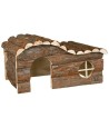 Trixie Huis Hanna Konijn Schorshout Gevlamd 43X28X22 CM