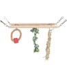 Trixie Hangbrug Met Touwladder & Speelgoed Hamster Hout 29X9X25 CM 3 ST