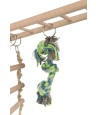 Trixie Hangbrug Met Touwladder & Speelgoed Hamster Hout 29X9X25 CM 3 ST