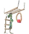 Trixie Hangbrug Met Touwladder / Touw Fret Hout / Touw 35X15 CM 3 ST