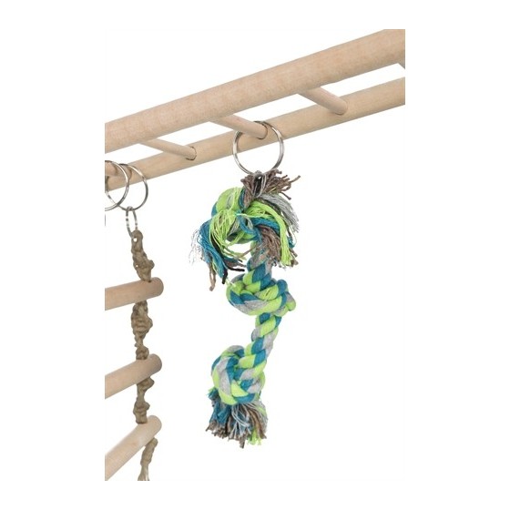 Trixie Hangbrug Met Touwladder / Touw Fret Hout / Touw 35X15 CM 3 ST