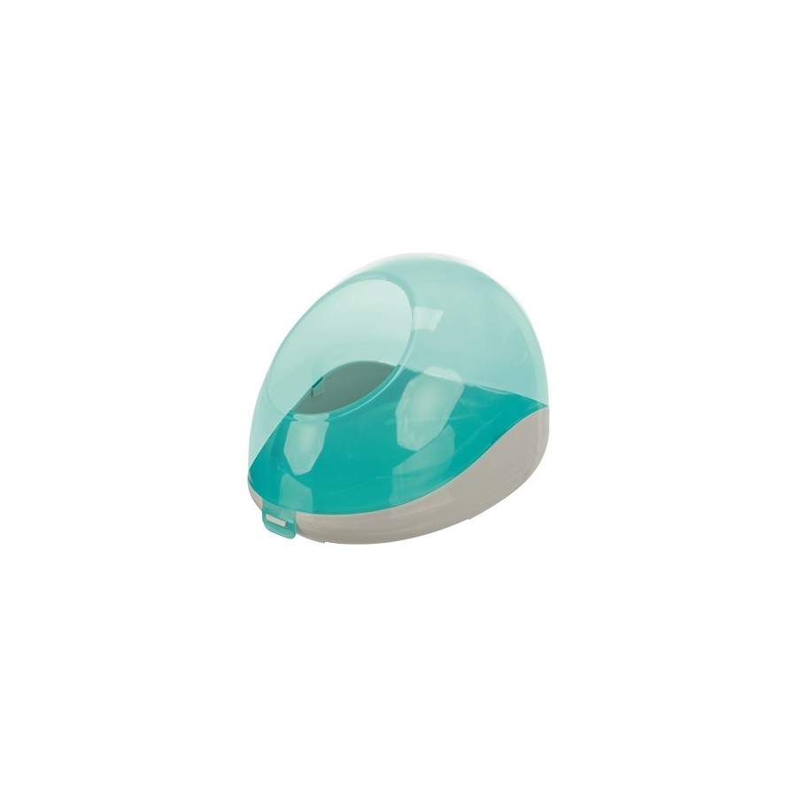 Trixie Zandbad Degoes / Chinchilla's Kunststof Grijs / Turquoise 27X16X18 CM 2 ST