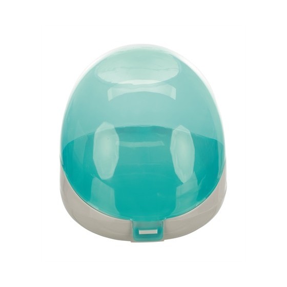 Trixie Zandbad Degoes / Chinchilla's Kunststof Grijs / Turquoise 27X16X18 CM 2 ST