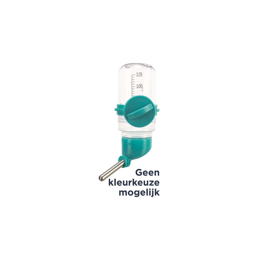 Trixie Drinkfles Kunststof Met Schroefbevestiging Assorti 125 ML 3 ST