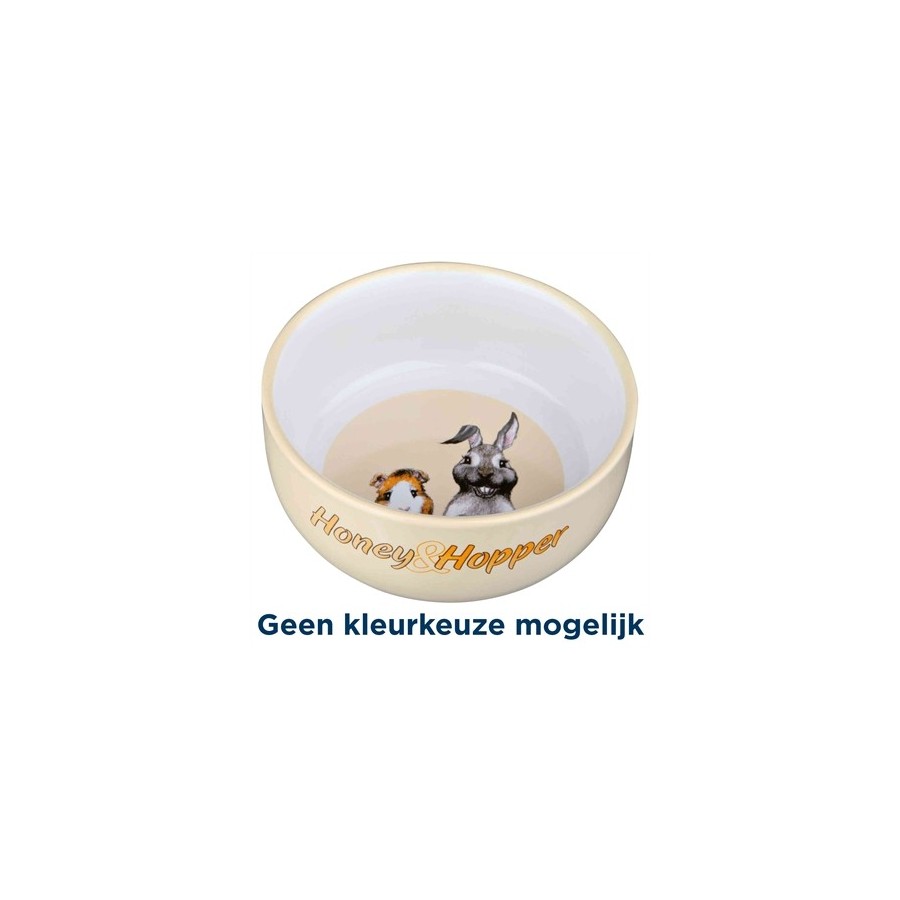 Trixie Voerbak Honey & Hopper Keramiek Assorti 11 CM 250 ML 4 ST