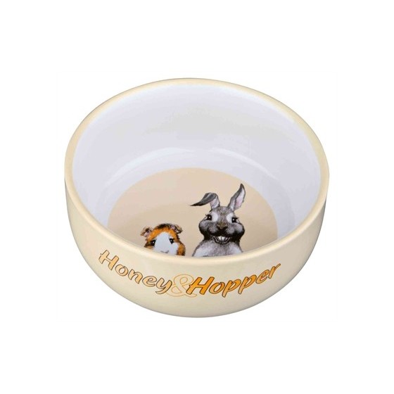 Trixie Voerbak Honey & Hopper Keramiek Assorti 11 CM 250 ML 4 ST