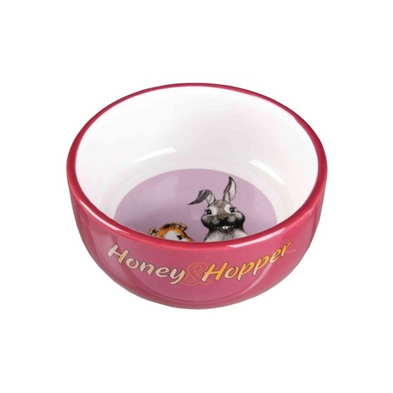Trixie Voerbak Honey & Hopper Keramiek Assorti 11 CM 250 ML 4 ST