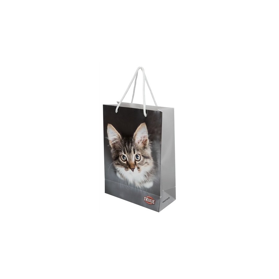 Trixie Junior Draagtas Papier Met Fotoprint Hond / Kat 31X23X10 CM 10 ST