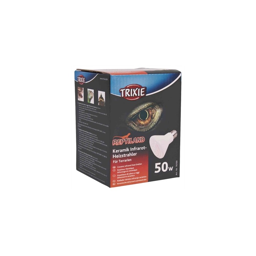 Trixie Reptiland Keramische Infrarood Warmtestraler 7,5X7,5X10 CM 50 WATT