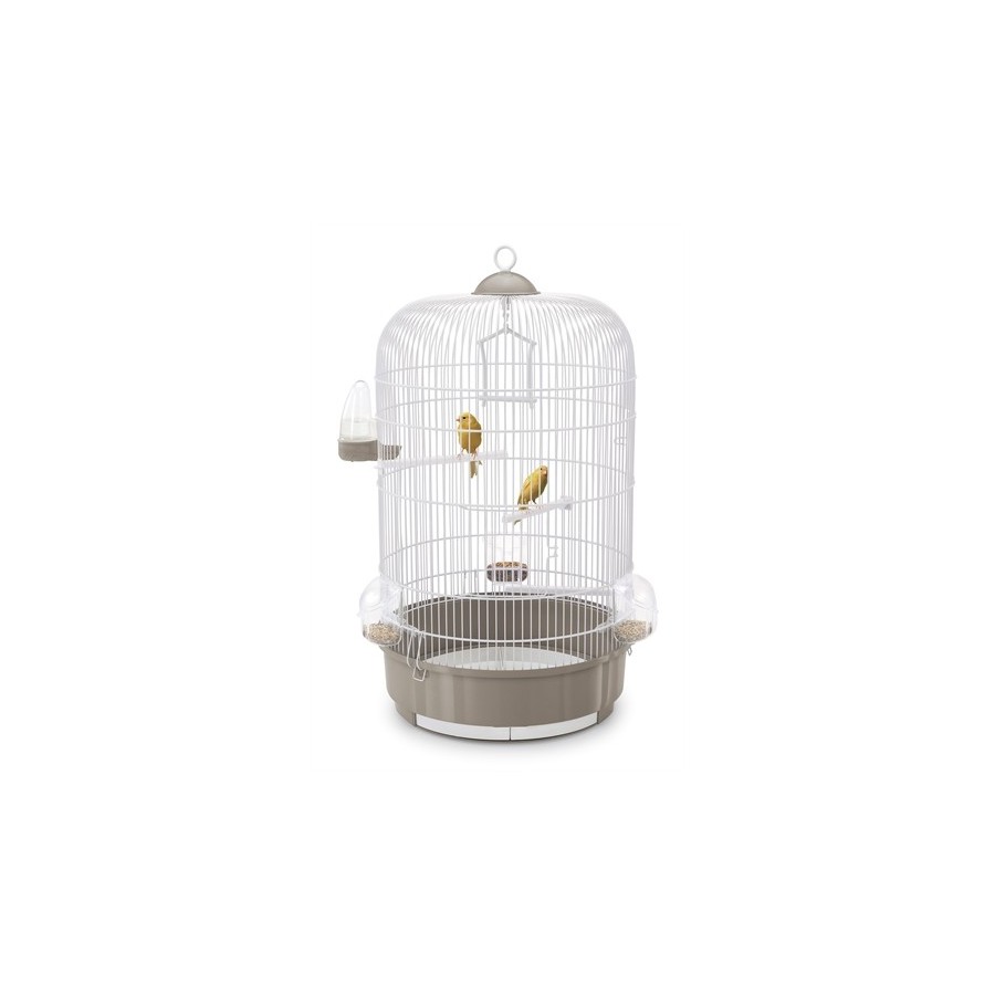 Imac - Vogelkooi Luna Taupe / Wit 40x40x65,5cm