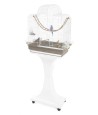 Imac - Vogelkooi Fiona Deluxe Taupe / Wit, 50x30x65-136cm