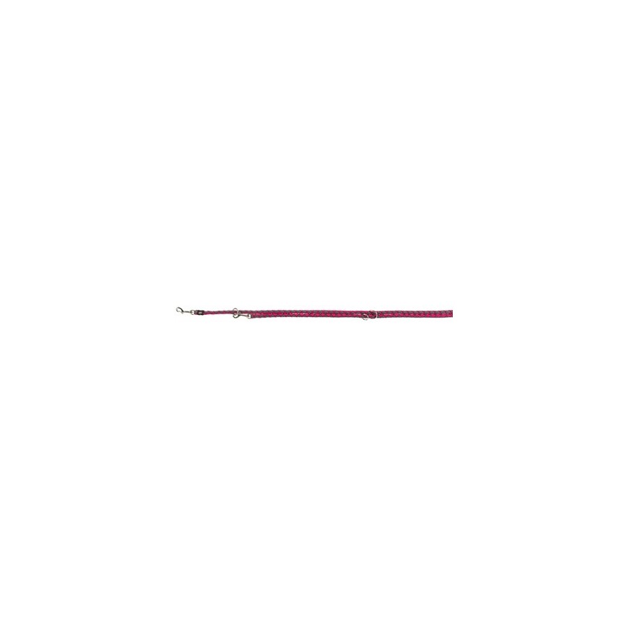 Trixie Hondenriem Cavo Verstelbaar Fuchsia / Grijs 200X1,2 CM