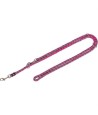 Trixie Hondenriem Cavo Verstelbaar Fuchsia / Grijs 200X1,2 CM