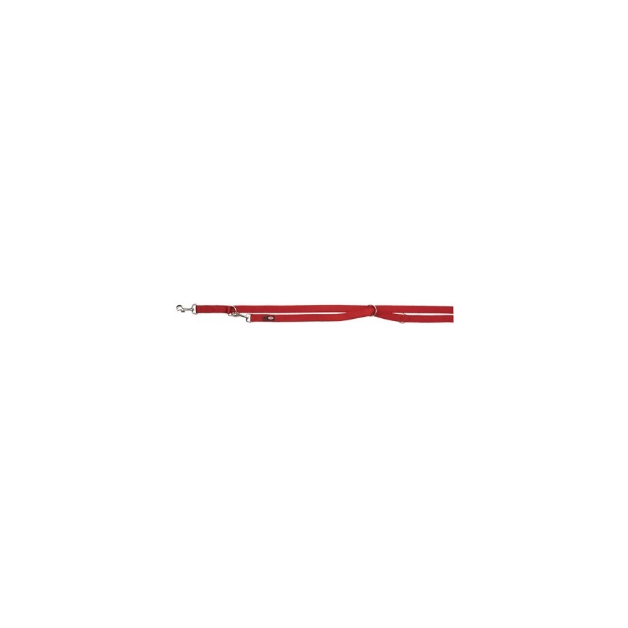 Trixie Hondenriem Premium Verstelbaar Tweelaags Rood 200X1,5 CM