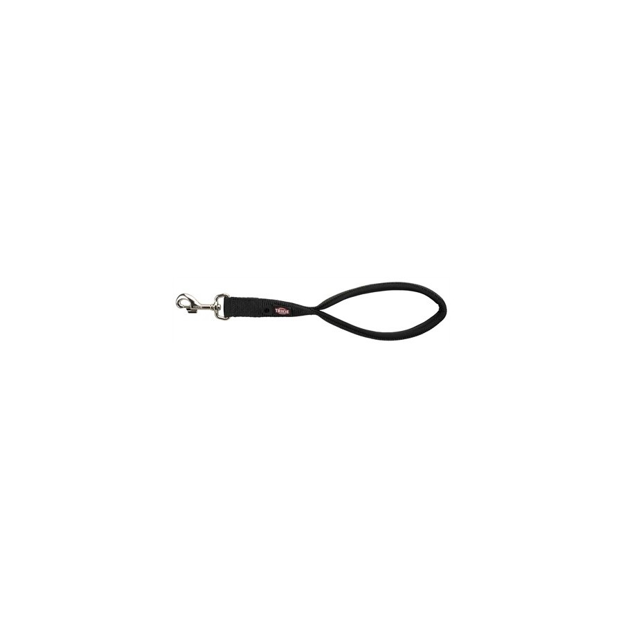 Trixie Hondenriem Premium Korthouder Zwart 37X2,5 CM