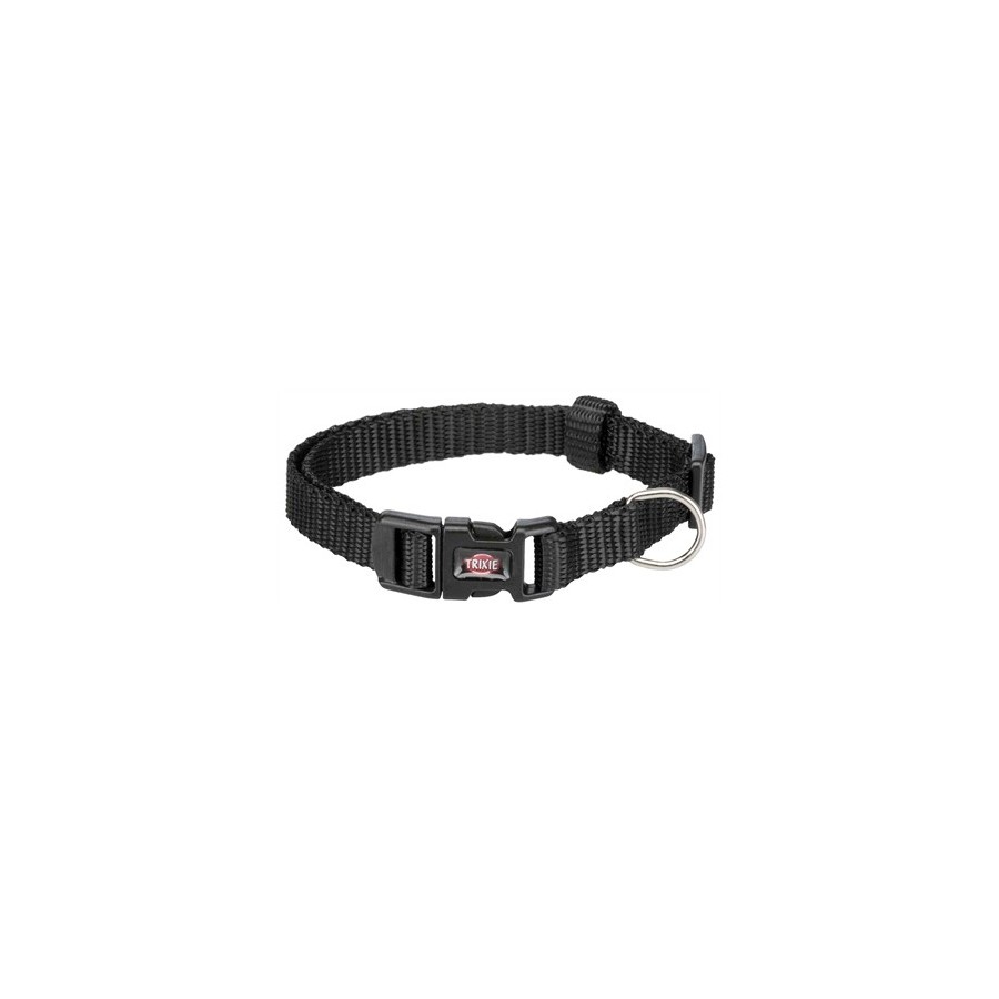 Trixie Halsband Hond Premium Zwart 22-35X1 CM